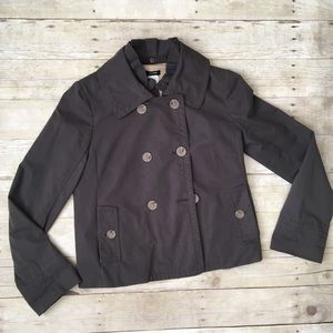 J. Crew Trench Coat Ruffle Collar